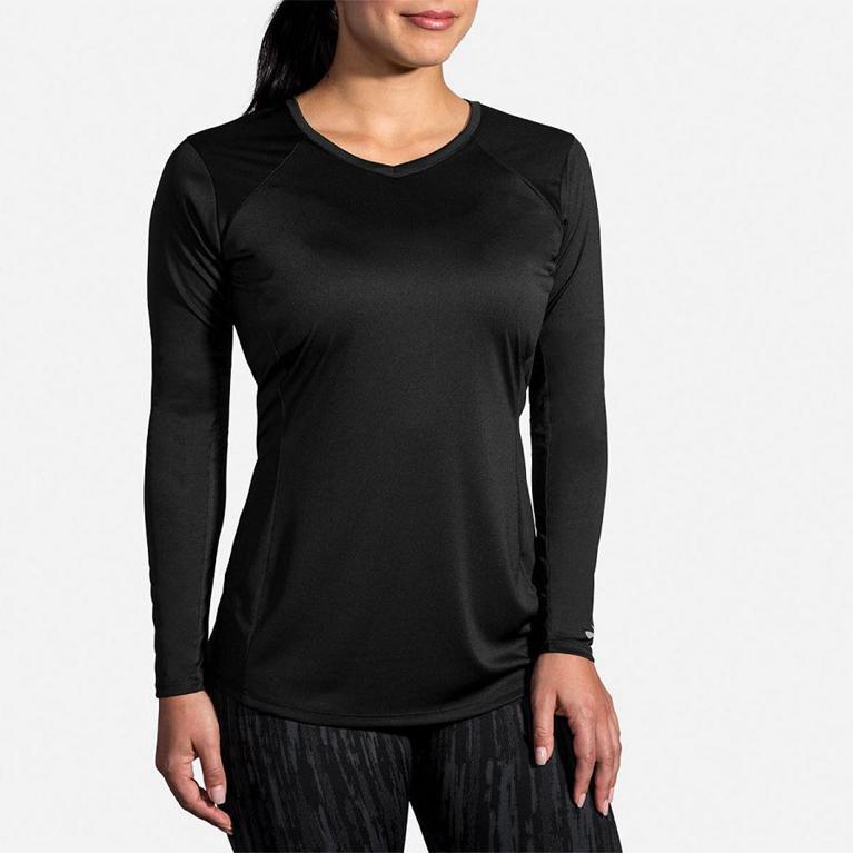 Brooks Stealth Women's Long Sleeve Running Shirt - Grey (14506-DMKJ)